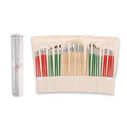 Набор художественных кистей с деревянной ручкой, 36 шт