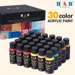 Акриловая краска, 30 цветов 60 мл