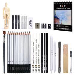 Профессиональный набор карандашей для рисования эскизов, 35шт