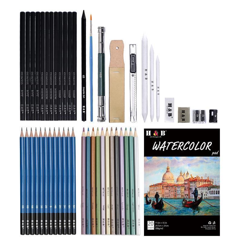 Профессиональный набор цветных карандашей для художников, 120 шт.