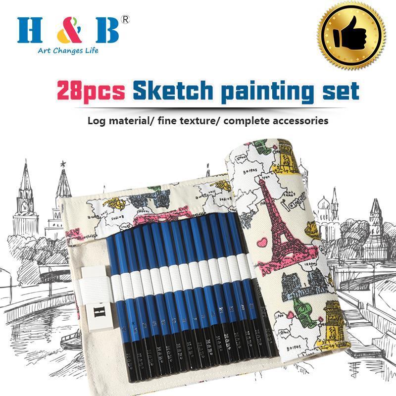 Высококачественный набор из 28 предметов для рисования 