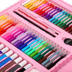 Набор из 176 розовых радужных канцелярских принадлежностей для детей в подарок