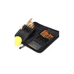 Набор кистей для рисования с нейлоновой масляной ручкой и деревянной ручкой