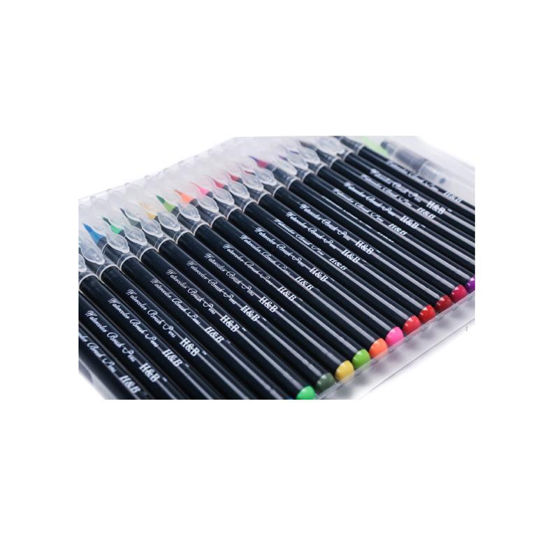 Набор из 20 каллиграфических кистей с мягким наконечником