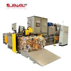 Горизонтальный гидравлический двухцилиндровый пресс для макулатуры и пластика