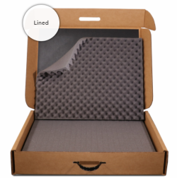 Цветная коробка с двухсторонней печатью и губкой внутри