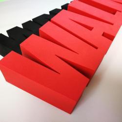 Высококачественные наружные 3D пенопластовые буквы 