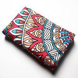 Круглое пляжное полотенце из микрофибры, с принтом 