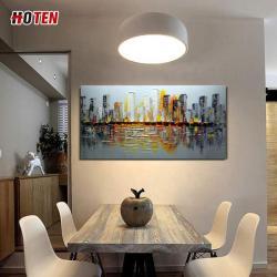 Городской пейзаж, картина маслом на холсте