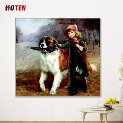 Девочка с собакой