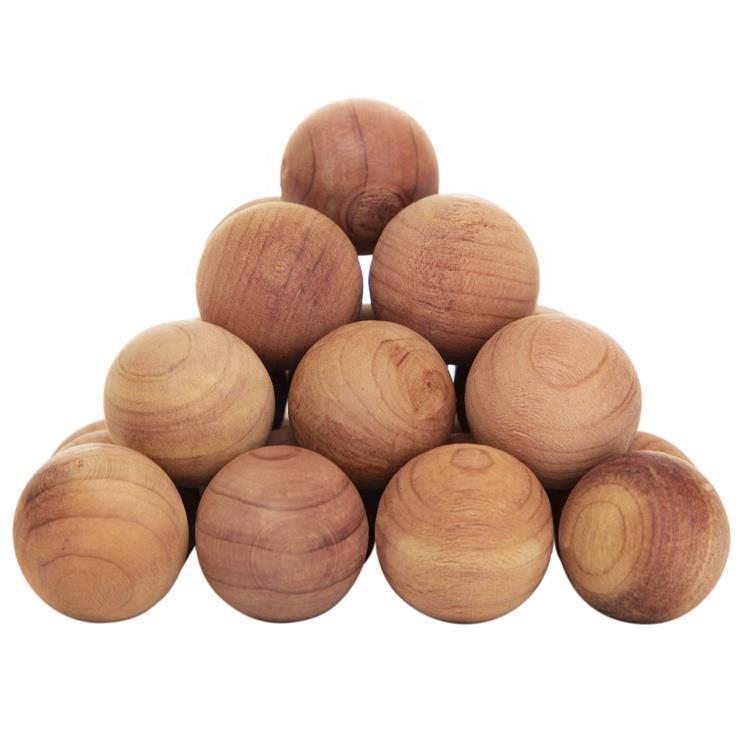 Кедровый деревянный шар для хранения ткани