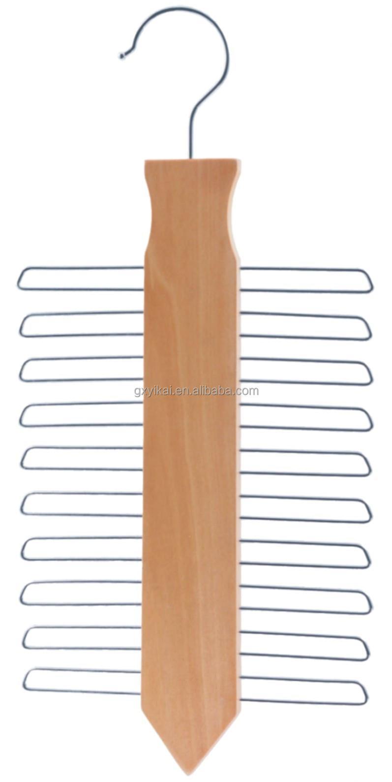 Многофункциональная деревянная вешалка для галстуков 