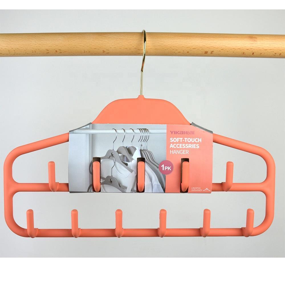 Дешевая пластиковая вешалка для шарфа с резиновым покрытием