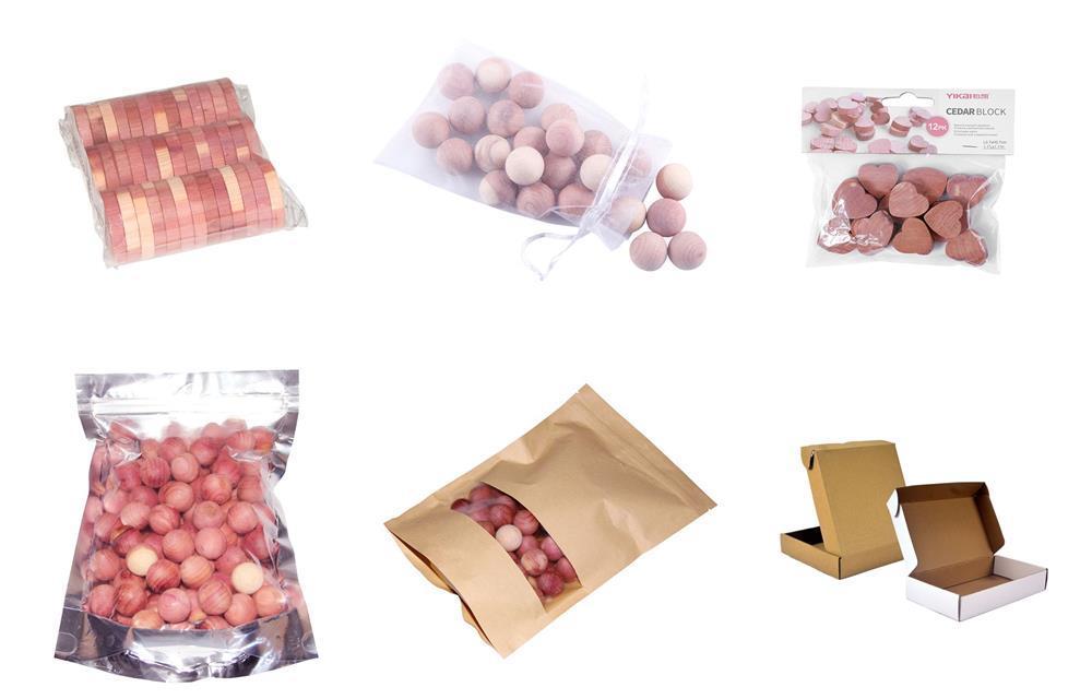 Кедровый блок из натурального дерева с защитой от моли 