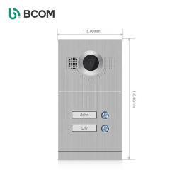 Антивандальный 4-проводной видеодомофон с мобильным приложением для квартиры