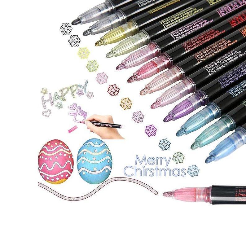 Мерцающие маркеры для открыток и поделок на заказ (арт. 21101955)