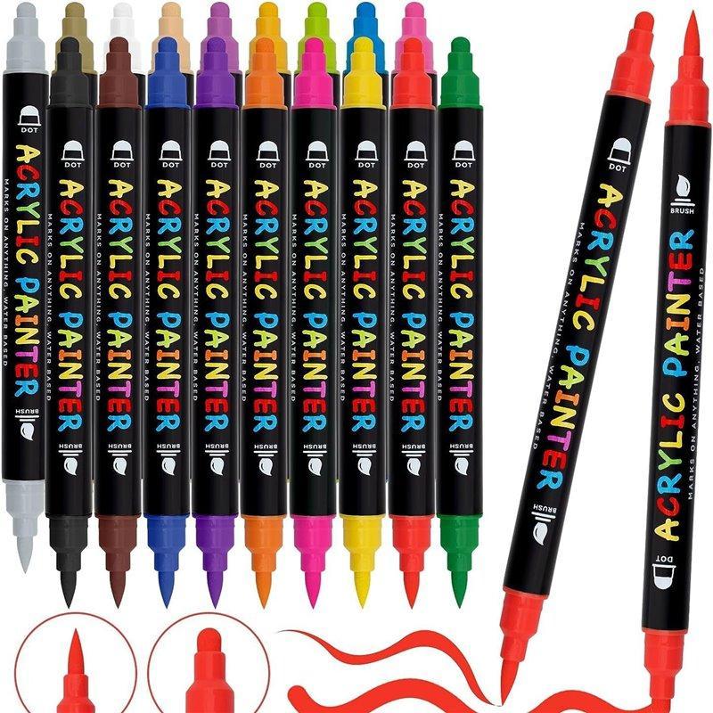 Набор акриловых маркеров с непрозрачными и стойкими чернилами (арт. 21101988)