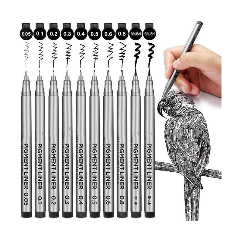 Водостойкие архивные чернильные ручки для иллюстраций и дизайна (арт. 21102029)