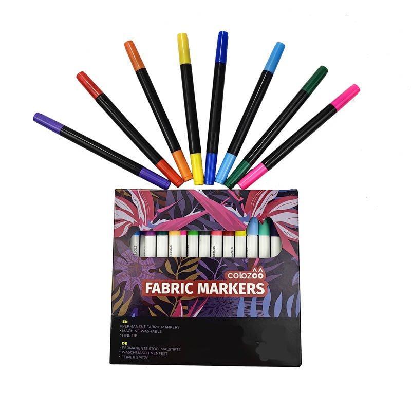 Набор двусторонних маркеров для ткани, маркеры для футболок с двумя наконечниками (арт. 21102081)