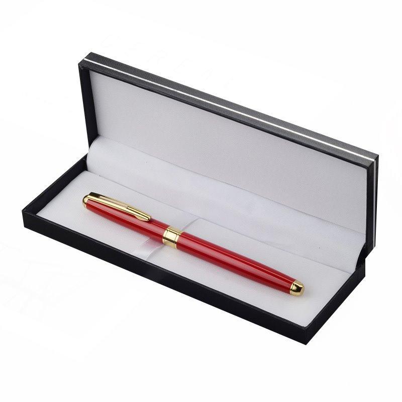Красная шариковая ручка в подарочном наборе, металлическая ручка для письма (арт. 21081943)