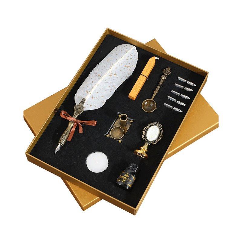 Набор перьевых ручек с сургучной печатью и чернилами для каллиграфии (арт. 21082034)