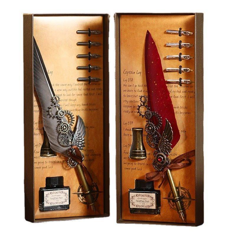 Перьевая ручка для письма, подарочный набор на выпускной или день рождения (арт. 21082035)