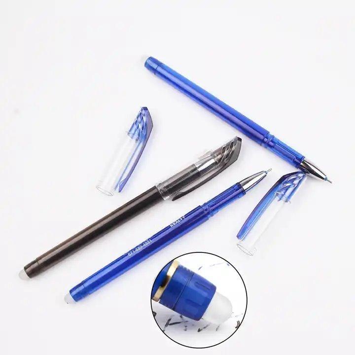 Стираемая при нагревании шариковая ручка с черными чернилами и резиновым наконечником (арт. 21082051)