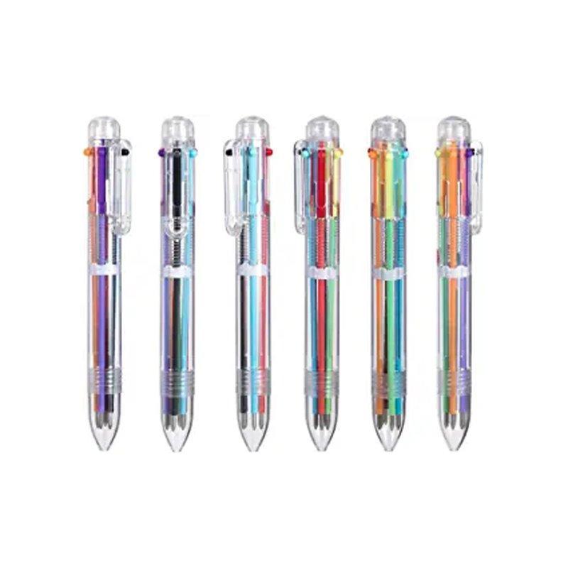 Многоцветная шариковая ручка 6 в 1 с логотипом, оптовая продажа с фабрики (арт. 21082069)