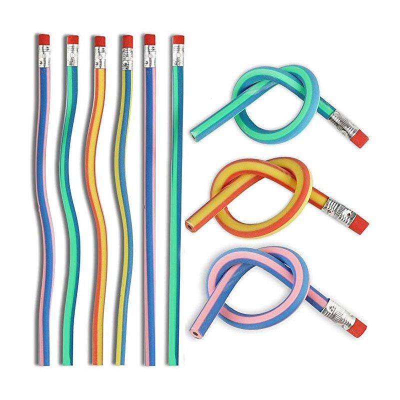 Забавные волшебные гибкие карандаши с мягким грифелем для детей, на заказ (арт. 21082079)