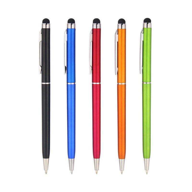 Рекламная подарочная ручка 2 в 1, пластиковая шариковая ручка-стилус для гостиниц (арт. 21082092)