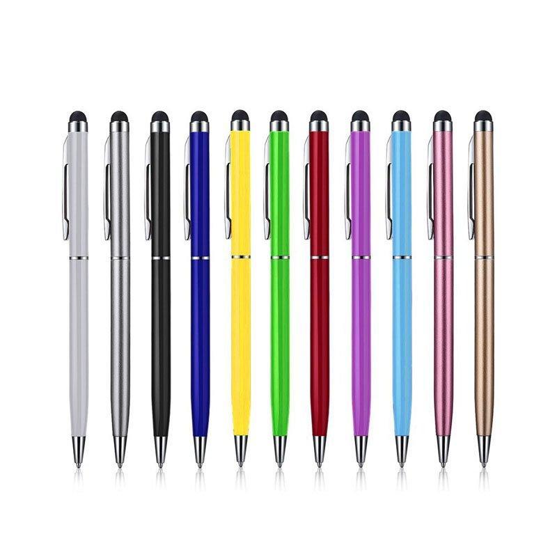 Шариковая ручка 2 в 1 с поворотным механизмом, стилус на заказ (арт. 21082098)