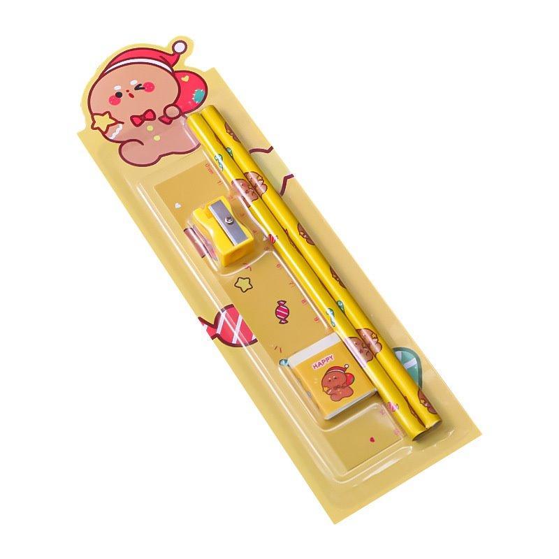 Рождественские наборы карандашей, 5 штук, подарочный набор HB для рисования (арт. 21082108)