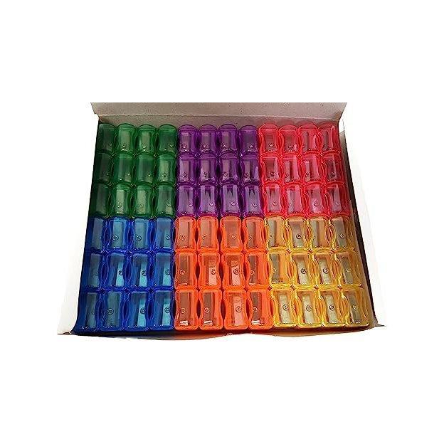 Круглая пластиковая точилка для карандашей с одним отверстием и бочонком, оптом (арт. 21082139)