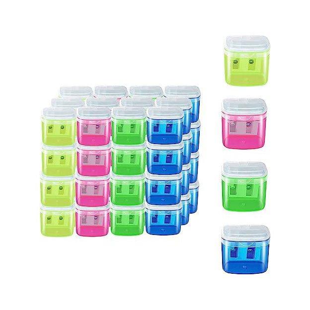 Маленькая точилка для карандашей с крышкой, ручная точилка для школы (арт. 21082147)