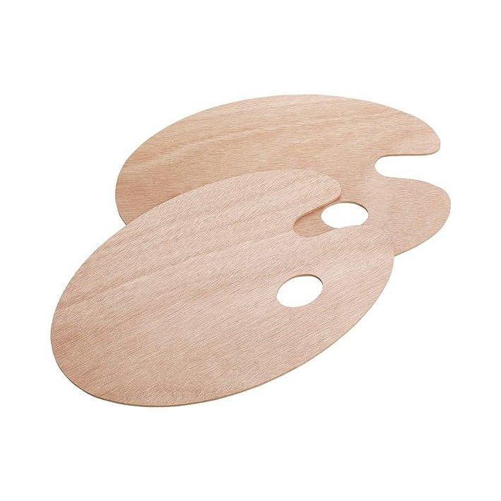 Деревянная палитра для акриловых красок с отверстием для пальца (арт. 21082375)