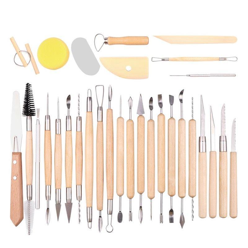 Профессиональный набор инструментов для скульптуры из керамики, 35 предметов (арт. 21082436)