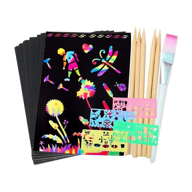 Подарочные наборы из скретч-бумаги для поделок, подарок на День рождения и Рождество (арт. 21082445)