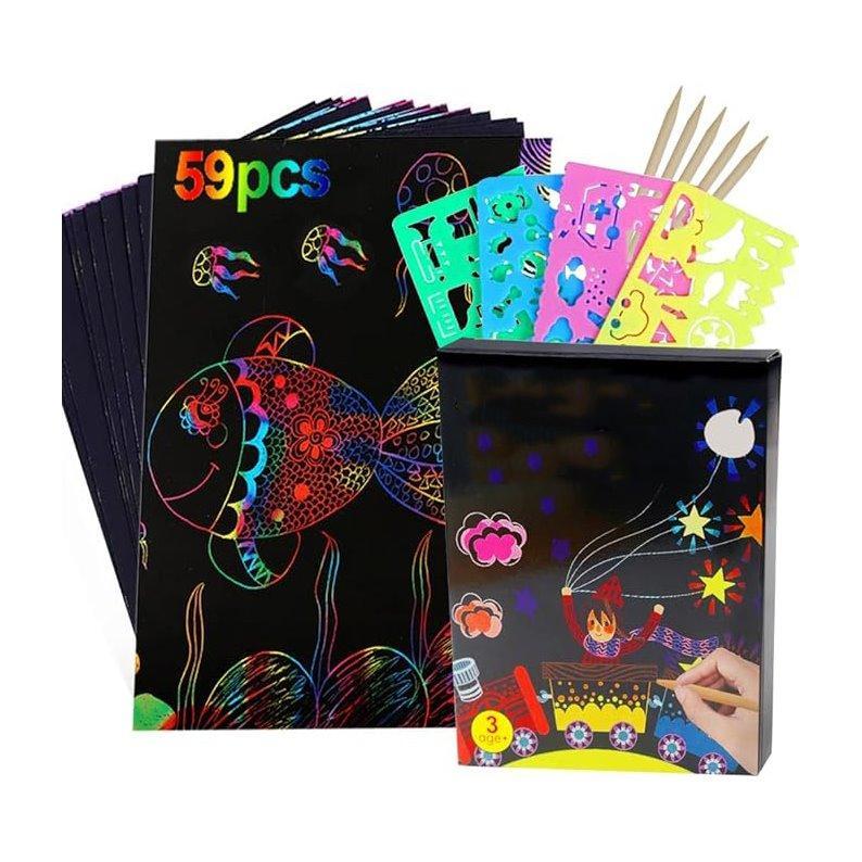 Подарочные принадлежности для художественных поделок, волшебная бумага для скретч-арта (арт. 21082446)