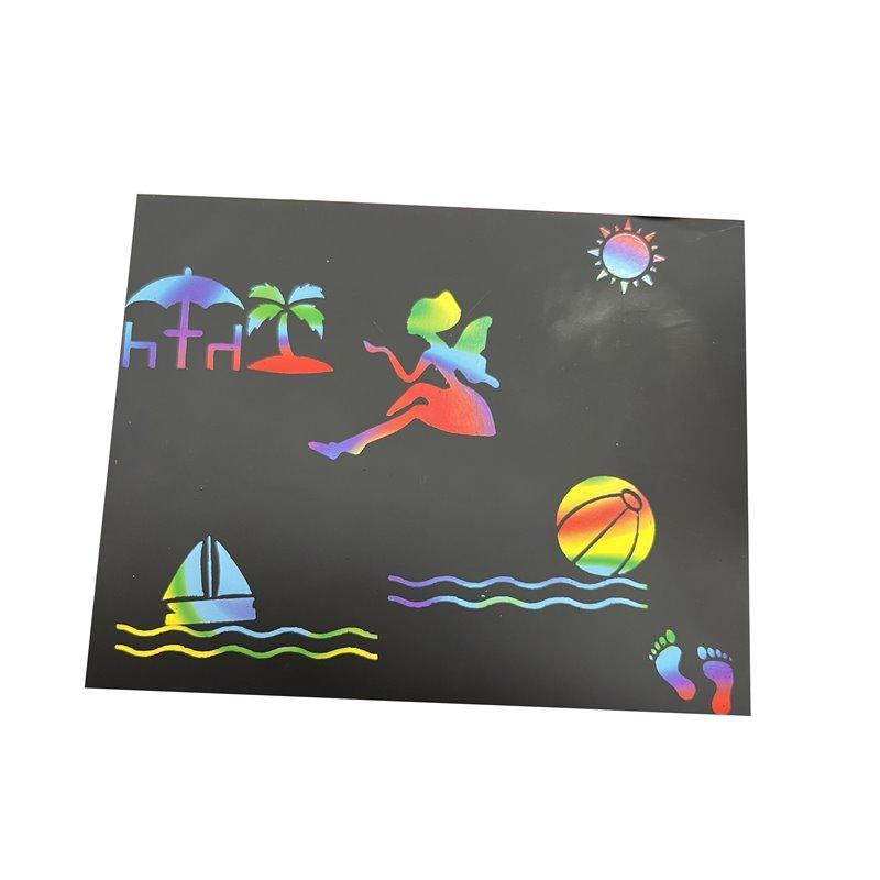 Набор скретч-бумаги для рисования Black Rainbow, аксессуары для рукоделия (арт. 21082450)