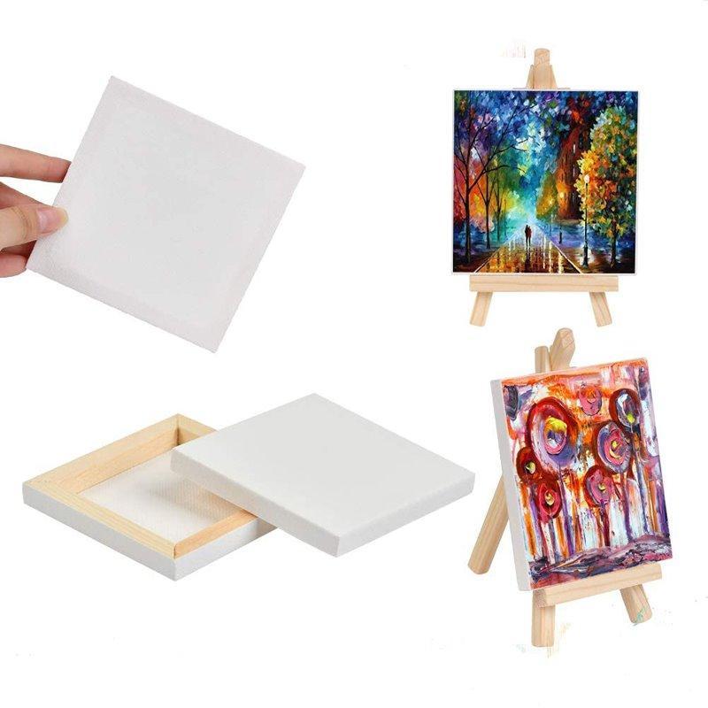 Белый холст из 100% хлопка, загрунтованный для акриловых и масляных красок (арт. 21082468)