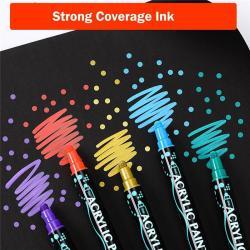 Маркеры с мягкой кистью и точками для гладкого письма (арт. 21101978)