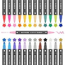 Маркеры с мягкой кистью и точками для гладкого письма (арт. 21101978)