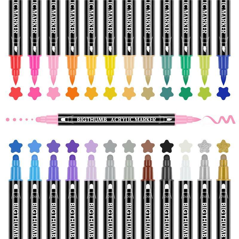 Перманентные маркеры для рисования на камне, стекле и керамике (арт. 21101980)