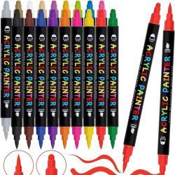 Акриловые маркеры с двойными наконечниками для раскрашивания по заказу (арт. 21101984)