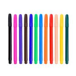 Нетоксичные акварельные маркеры, 12 цветов, гладкие в использовании (арт. 21102005)