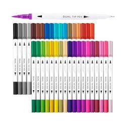 Набор фломастеров с двойным наконечником для ежедневников и каллиграфии (арт. 21102013)