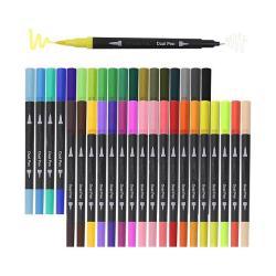 Фломастеры Bonvan с двойным наконечником для рисования и каллиграфии (арт. 21102020)