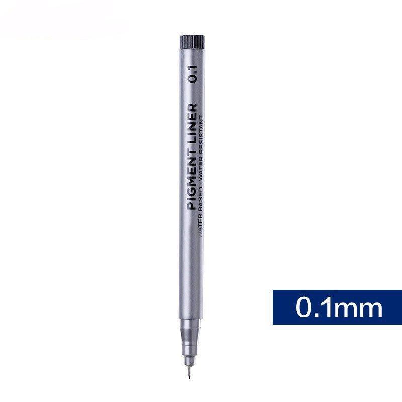 Набор из 9 черных микроручек для точных рисунков и каллиграфии (арт. 21102026)