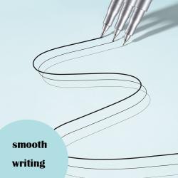 Набор черных художественных ручек с кистью, 9 шт., без разводов (арт. 21102028)