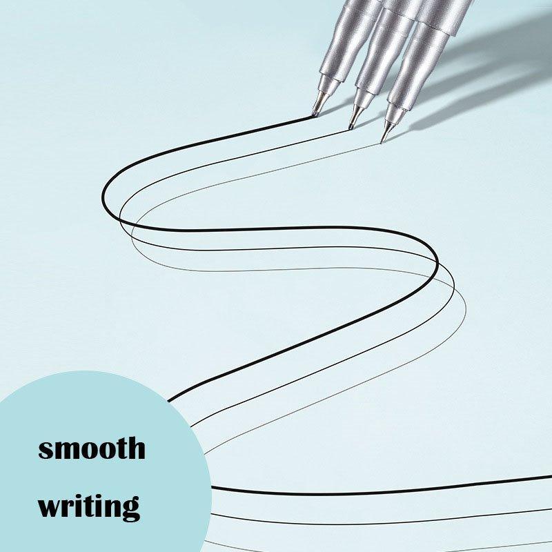 Набор из 9 тонких ручек Fineliner для рисования и эскизов, черные, разного размера (арт. 21102032)